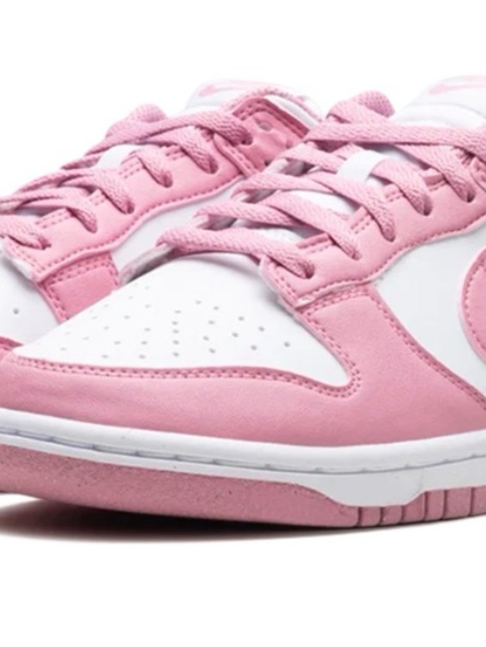 Nike Women's Low-Top Pink and White Sneakers
